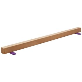 8FT Balance Beam for Kids, 350 LBS Stable Support Gymnastics Floor Beam with Non-Slip Wooden Mats